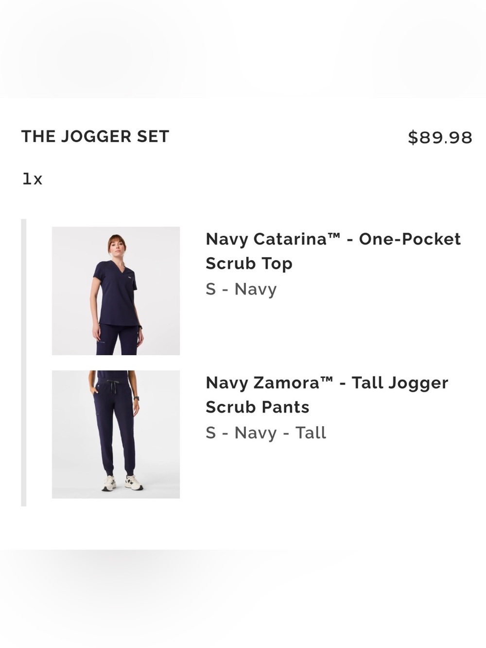 Figs Navy Scrubs - The Jogger Set